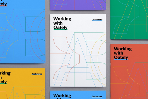 A type-led identity for payroll platform Justworks