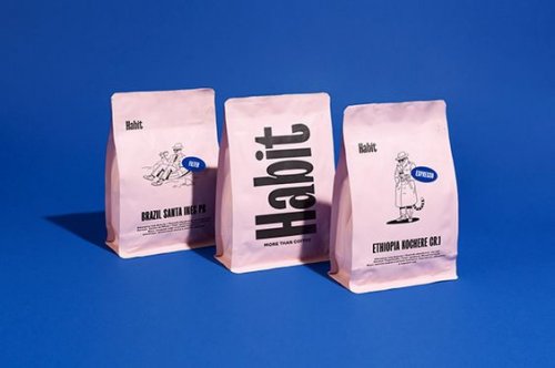 Identity & packaging for Habit Coffee