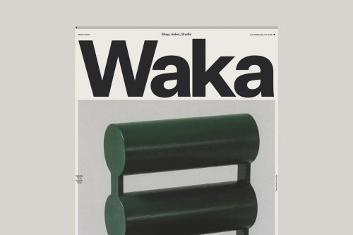 Identity and site for furniture brand Waka Waka