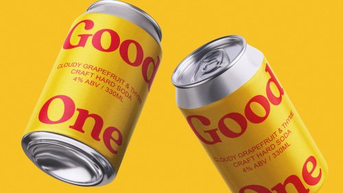 The visual style for Good One drinks