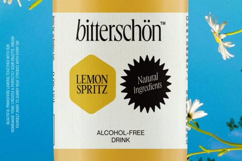 The identity for adult soft drink company Bitterschön
