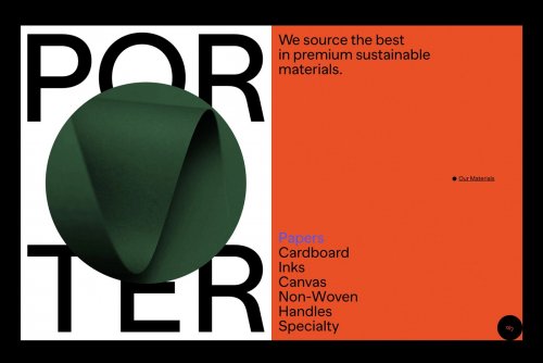 New identity and website for Porter Packaging