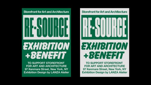 Visual identity for an exhibition and benefit at the Storefront for Art and Architecture in New York