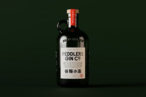 The identity for Peddlers Gin Co.