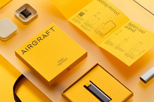 Visual identity and packaging design for Airgraft – the Clean Vaporizer