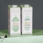 Packaging with illustrated ‘pistachio-worshippers’ for new milk brand