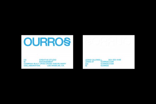 Identity for Los Angeles-based creative studio and music management company OURROS