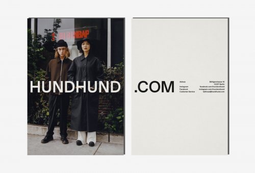 A new visual identity and art direction + a new webshop for Berlin based fashion label HUNDHUND