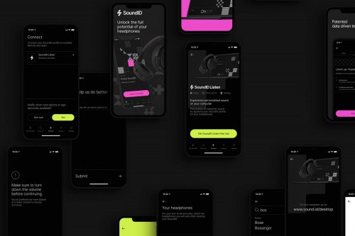 Naming, brand strategy, visual identity and app design for SoundID