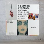 Identity and website for the new online art auction platform The Stand