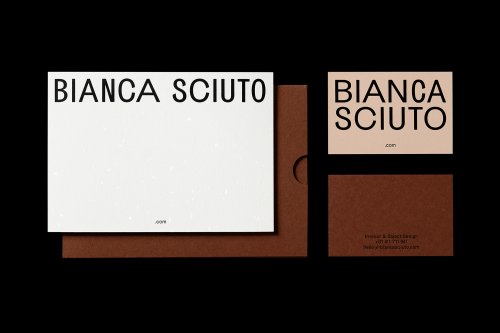 Identity for interior designer Bianca Sciuto