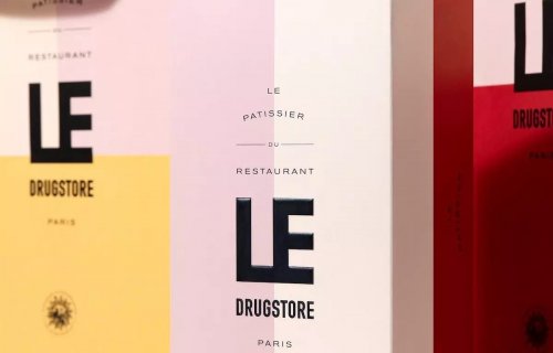 Brand identity for the iconic Restaurant Le Drugstore