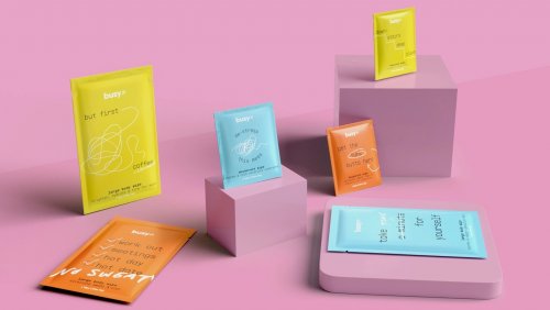 Identity for biodegradable wipes innovator Busy Co.