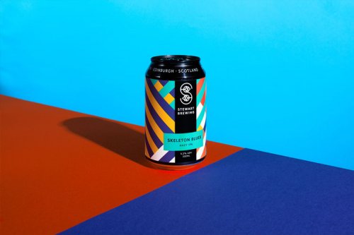 A new logo, tartan-inspired graphic pattern and packaging template for Stewart Brewing